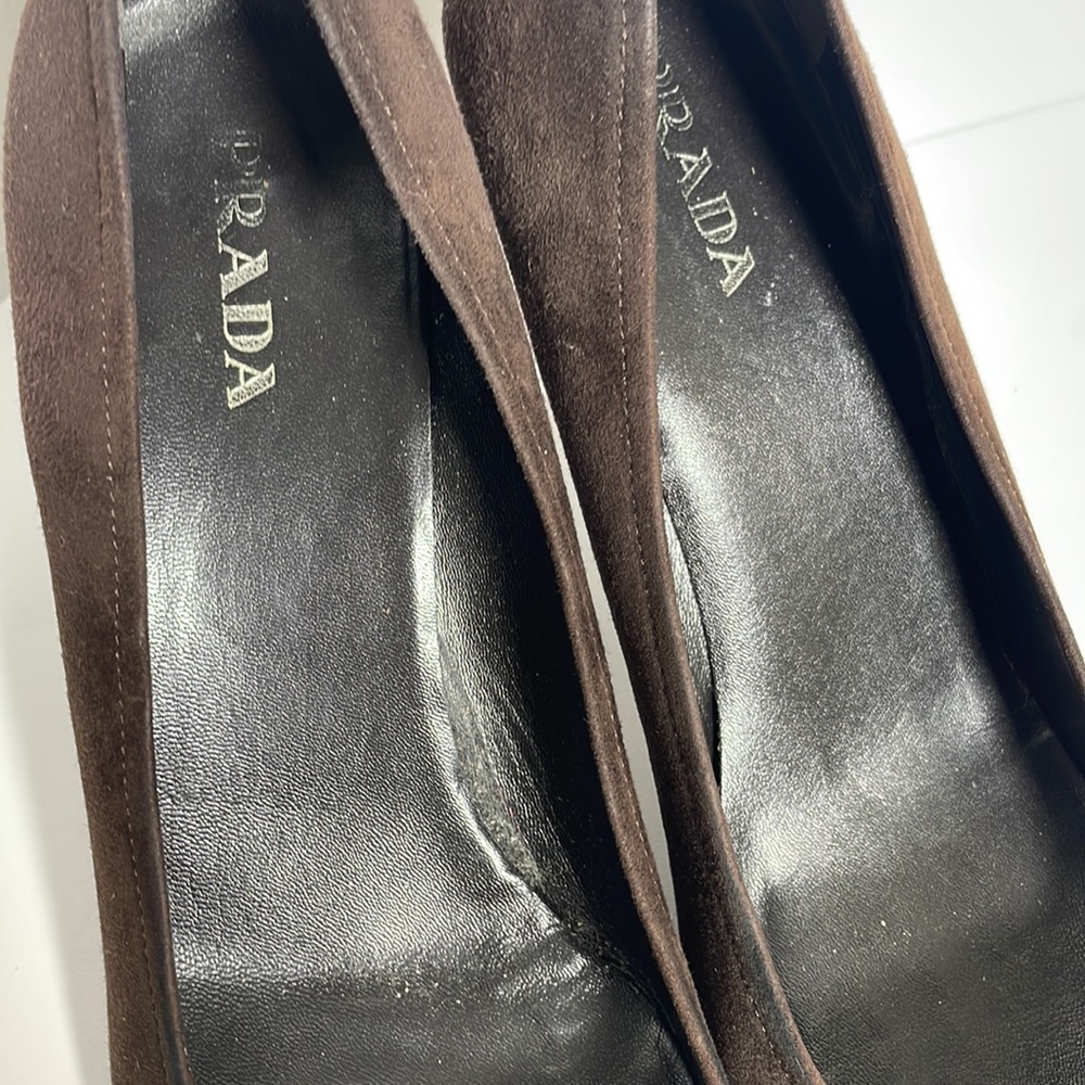 Prada  brown heels EU 40 according to size tables US 9.5 see pictures please - Picture 5 of 11